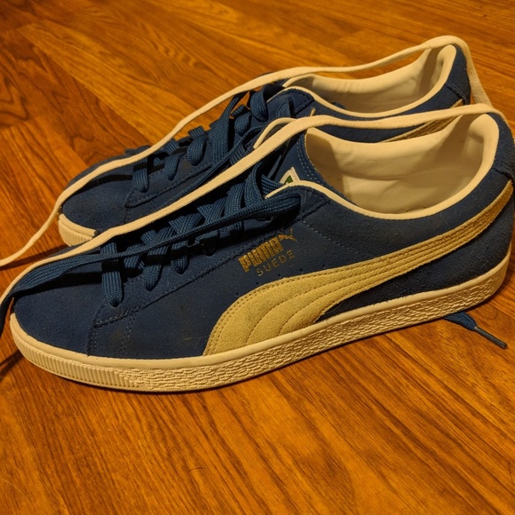 Puma blue Suede shoes 11.5 - Picture 2 of 3